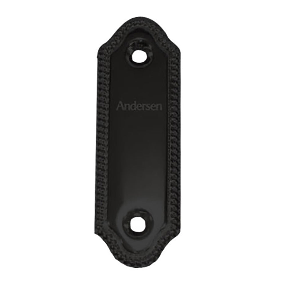 Andersen Frenchwood Gliding Door - Cover/Logo Plate - Whitmore - Oil Rubbed Bronze - Andersen Frenchwood Gliding Door - Cover/Logo Plate - Whitmore - Oil Rubbed Bronze