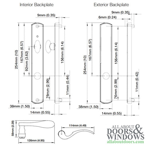 HOPPE HLS7 Handle Set with Munchen Lever Non Keyed Inactive Oil Rubbed Brass - HOPPE HLS7 Handle Set with Munchen Lever Non Keyed Inactive Oil Rubbed Brass