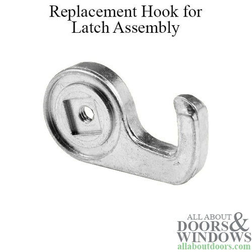 Long 15/16 Inch Replacement Hook for Sliding Screen Door Latch Assembly - Long 15/16 Inch Replacement Hook for Sliding Screen Door Latch Assembly