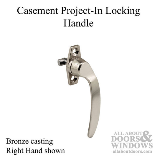 Project-In Locking Handle, Right Hand, 1-3/8 in - Bronze casting