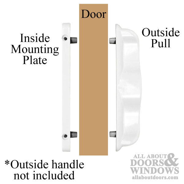 Inside Mounting Plate for Locking Sliding Patio Door Handle - Inside Mounting Plate for Locking Sliding Patio Door Handle