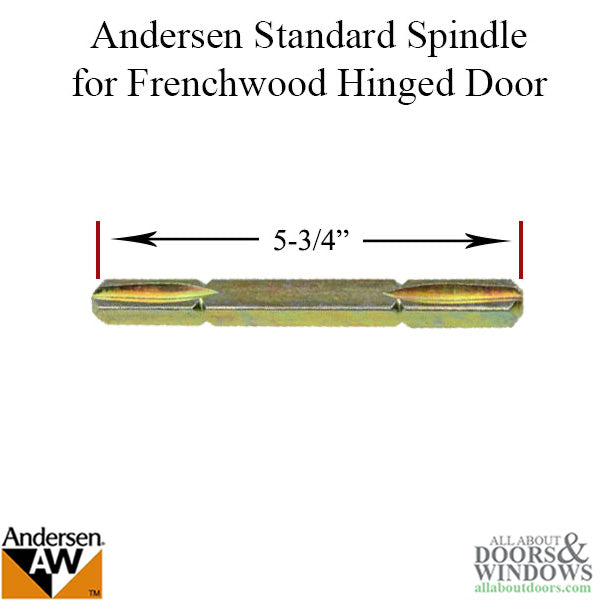 Andersen 5-3/4 Extra Long Spindle, Frenchwood Hinged Door - Andersen 5-3/4 Extra Long Spindle, Frenchwood Hinged Door