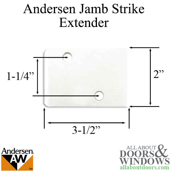 Andersen Jamb Strike Extender, 3-1/2