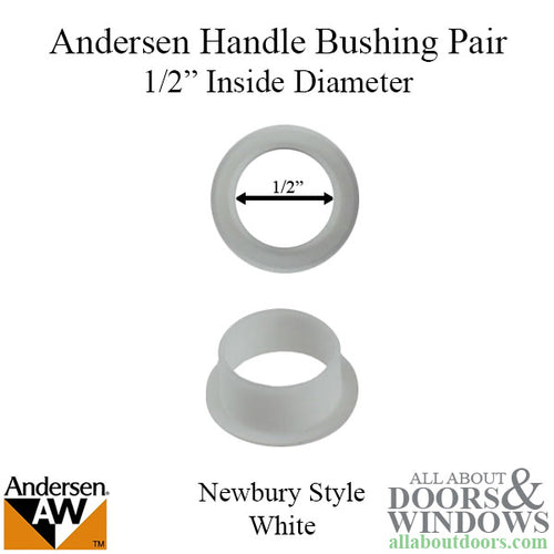 Bushing, 1/2 Diameter Handle, Andersen Newbury Series - White - Bushing, 1/2 Diameter Handle, Andersen Newbury Series - White