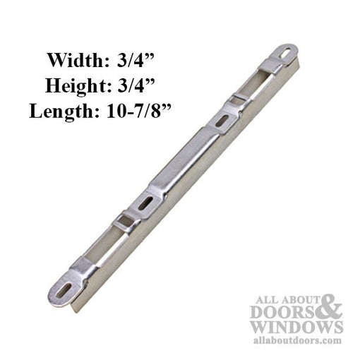 Sliding Door Keeper, 3/4 Inch Raised Dual Point Strike - Stainless Steel - Sliding Door Keeper, 3/4 Inch Raised Dual Point Strike - Stainless Steel