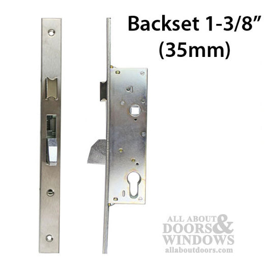 SLIMLINE mortise lock set, 35mm Backset - Stainless Steel