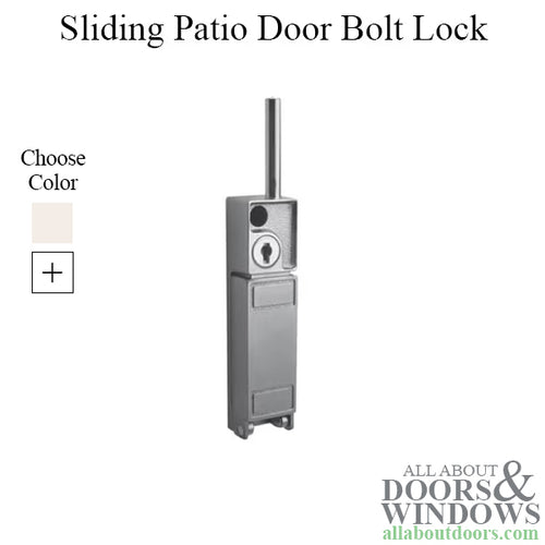 Keyed Bolt Lock for Sliding Patio Door - Keyed Bolt Lock for Sliding Patio Door