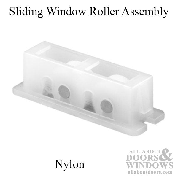 Roller Assembly (Flat) - Sliding Windows, Nylon / Stainless Steel - Roller Assembly (Flat) - Sliding Windows, Nylon / Stainless Steel