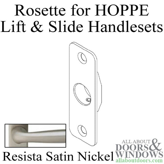 Removable Rosette for HOPPE Lift and Slide Door Systems - Satin Nickel