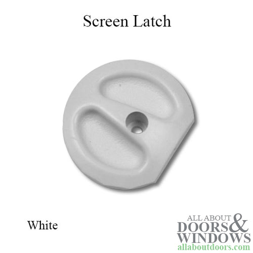 Andersen Round Screen Latch - White - Andersen Round Screen Latch - White