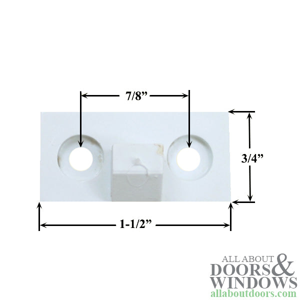 Blemished Vinyl Casement Snubber - White - Blemished Vinyl Casement Snubber - White