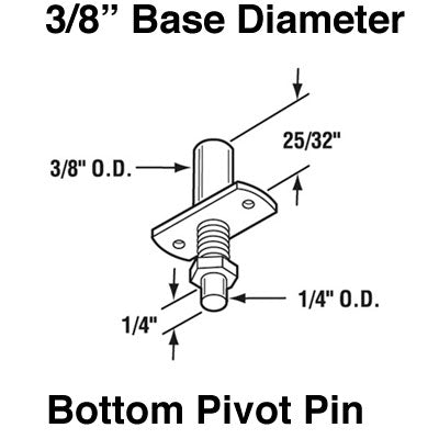 Wardrobe, Door Bottom Pivot Bracket - Wardrobe, Door Bottom Pivot Bracket