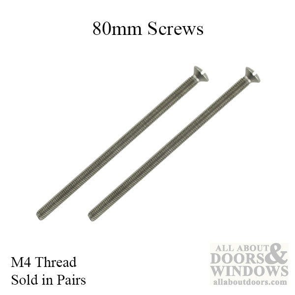 Screw, Metric - M4 x 80mm (3-1/8