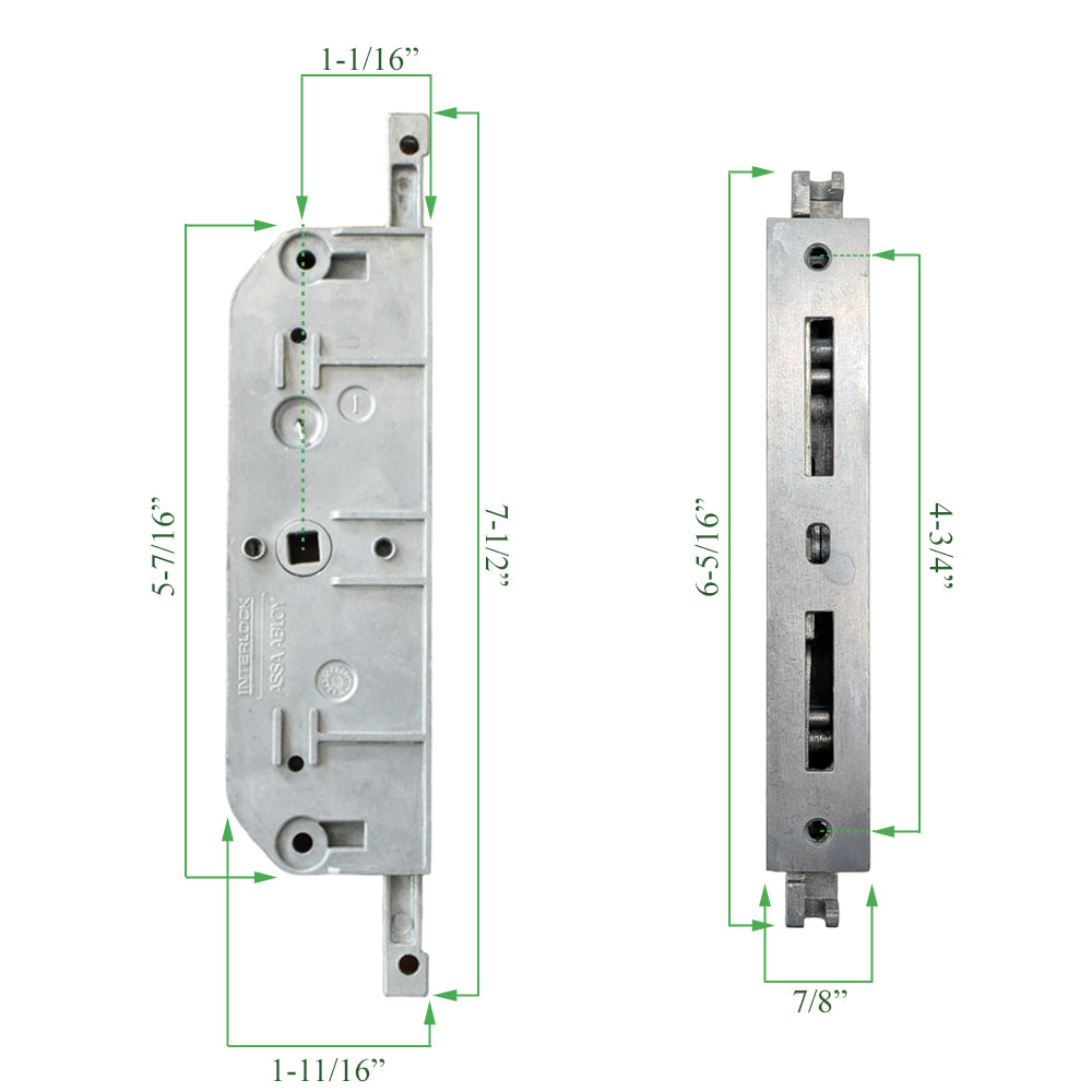 Milgard Passive Mortise Multi-Point Lock for Sliding Door - Milgard Passive Mortise Multi-Point Lock for Sliding Door