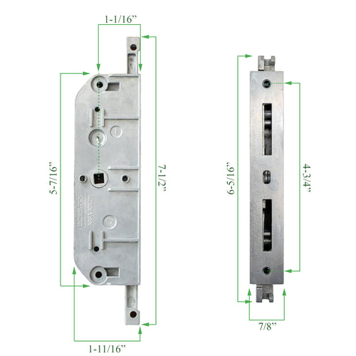 Milgard Passive Mortise Multi-Point Lock for Sliding Door - Milgard Passive Mortise Multi-Point Lock for Sliding Door