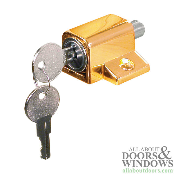 Sliding Patio Door Push-in Keyed Lock - Sliding Patio Door Push-in Keyed Lock