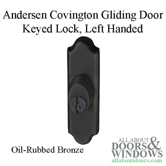 Andersen Gliding Door Keyed Lock, Covington - LH, Oil-Rubbed Bronze