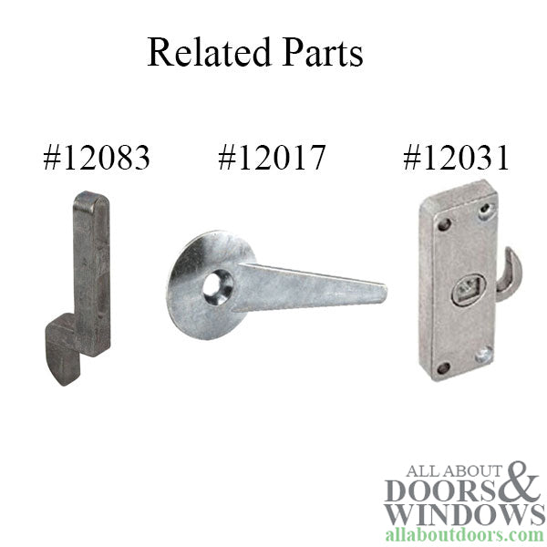 Non-Handed Latch & Pull for Sliding Screen Door - Aluminum - Non-Handed Latch & Pull for Sliding Screen Door - Aluminum