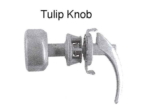 Storm Door Handle Tulip Style Knob 1.25 Inch Hole Spacing - Storm Door Handle Tulip Style Knob 1.25 Inch Hole Spacing