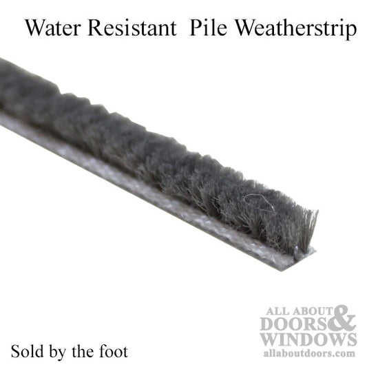 Weatherstrip .187 backing x .140 pile height - Grey