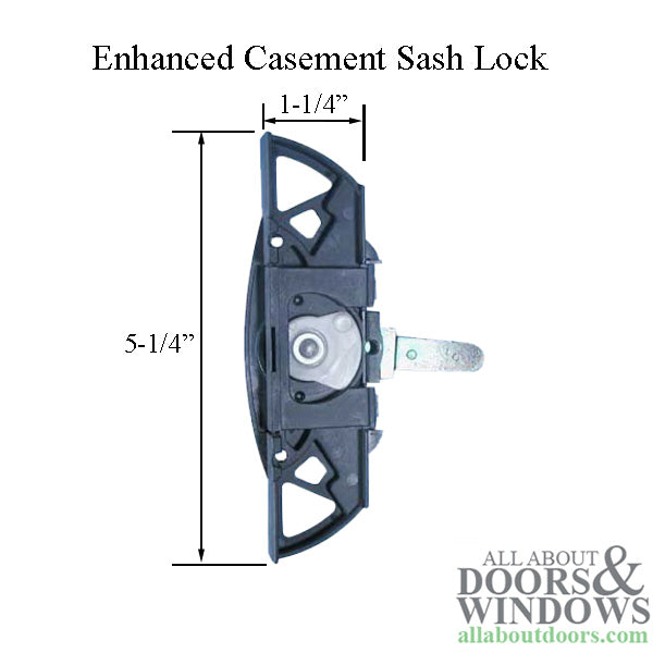 Andersen Perma-Shield Enhanced Casement Lower Sash Lock - Left - Andersen Perma-Shield Enhanced Casement Lower Sash Lock - Left