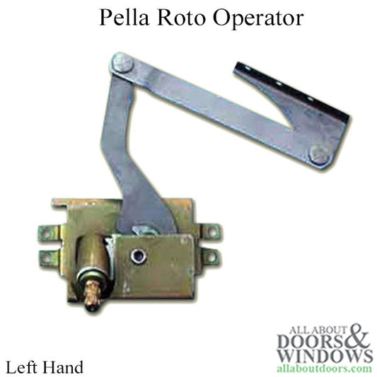 Pella Pro Series Roto Operator Left Handed For Casement Windows From 1993-99 Pella Pro Series Casement Operator