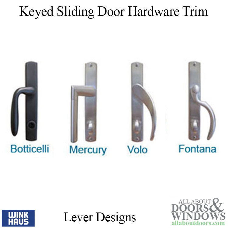 Botticelli Keyed Entry, Winkhaus Sliding Door Hardware Trim - Botticelli Keyed Entry, Winkhaus Sliding Door Hardware Trim