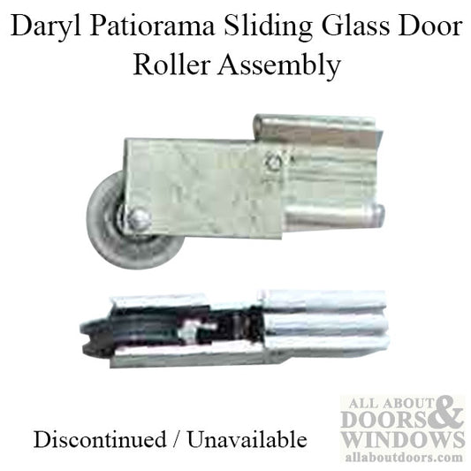 Daryl Patiorama 300 Series Sliding Door Roller Assembly 1.25 Inch Nylon Wheel Diameter
