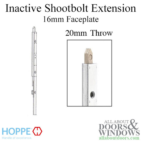 16mm Inactive Top Extension, 20mm Shootbolt Throw, 25.20" Length