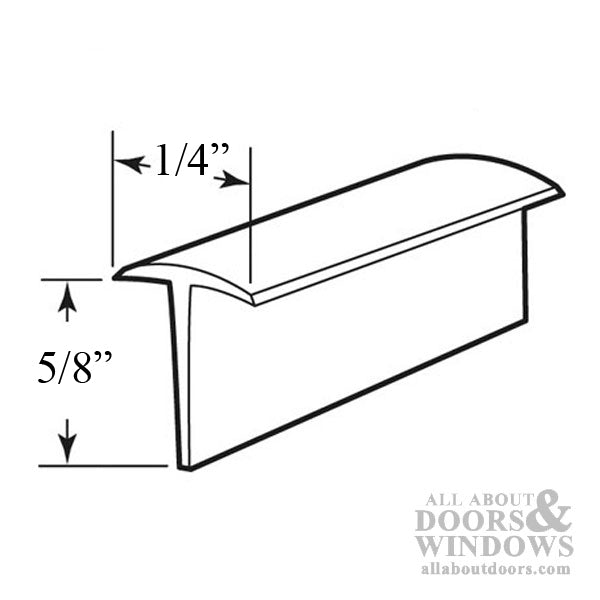T Shape Sweeper for Storm Door Bottom Expander - T Shape Sweeper for Storm Door Bottom Expander