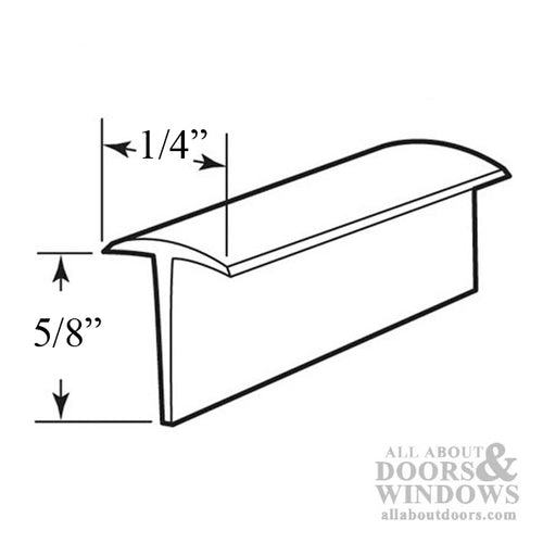 T Shape Sweeper for Storm Door Bottom Expander - T Shape Sweeper for Storm Door Bottom Expander