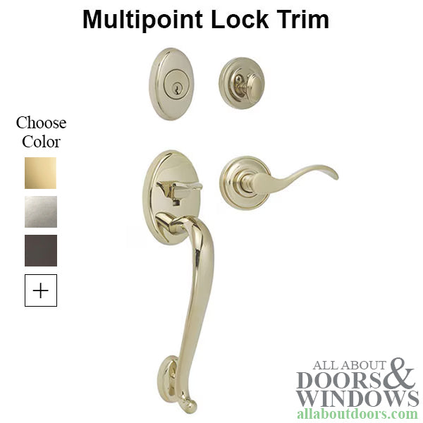 Winslow Active Keyed Multipoint Lock Trim Wave Lever Schlage 5 Pin Keyway - Winslow Active Keyed Multipoint Lock Trim Wave Lever Schlage 5 Pin Keyway