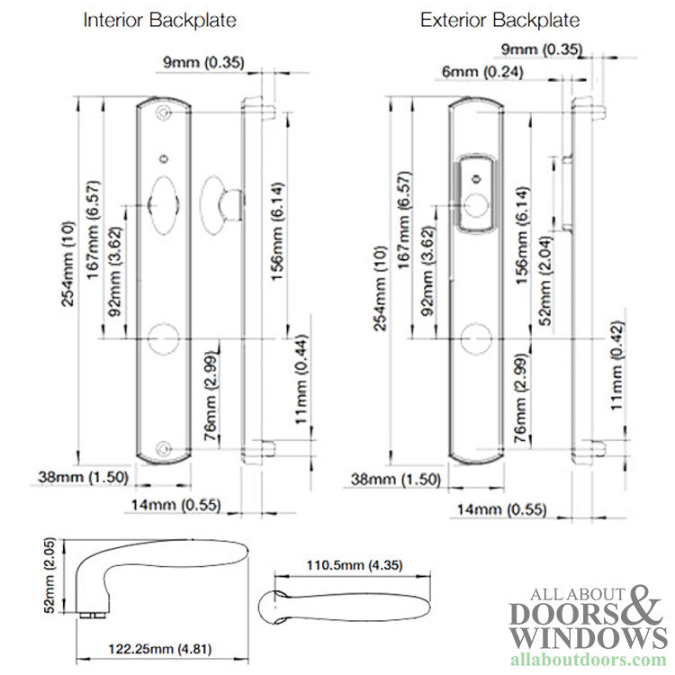 Hoppe HLS7 Handleset, Verona, M151/2167N, Keyed Active, Rustic Umber - Hoppe HLS7 Handleset, Verona, M151/2167N, Keyed Active, Rustic Umber