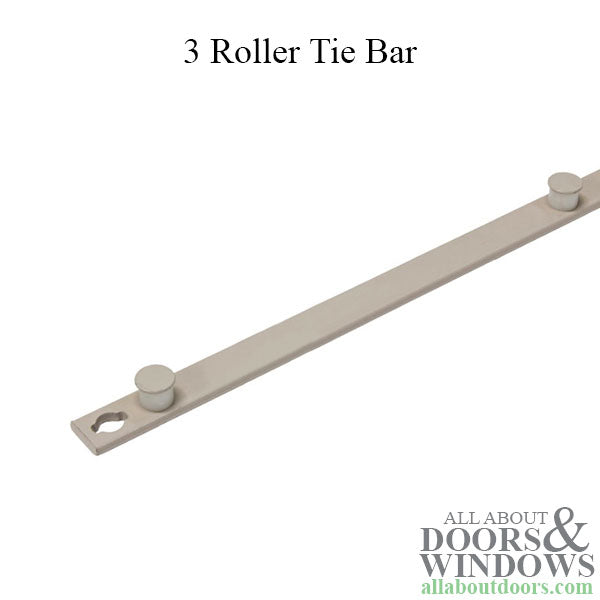 Truth Hardware 3 Roller Tie Bar assembly for Interlock roller 34.9