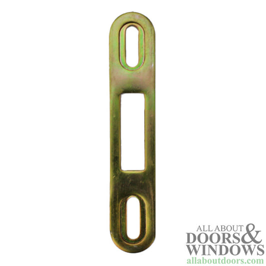 Latch Keeper for Sliding Glass Door 4 Inch Length 2-7/8 Inch Screw Hole Spacing