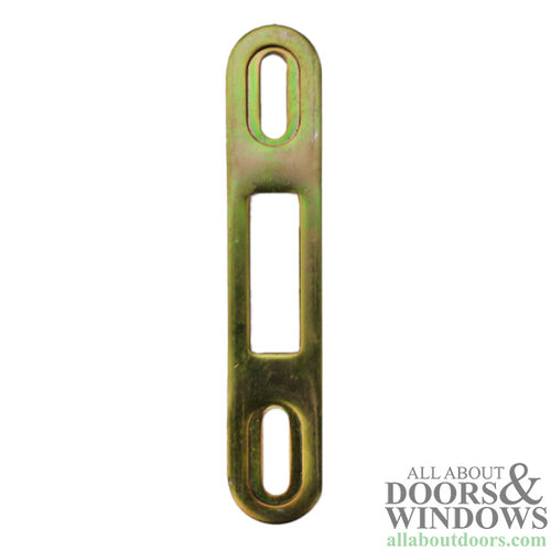 Latch Keeper for Sliding Glass Door 4 Inch Length 2-7/8 Inch Screw Hole Spacing - Latch Keeper for Sliding Glass Door 4 Inch Length 2-7/8 Inch Screw Hole Spacing