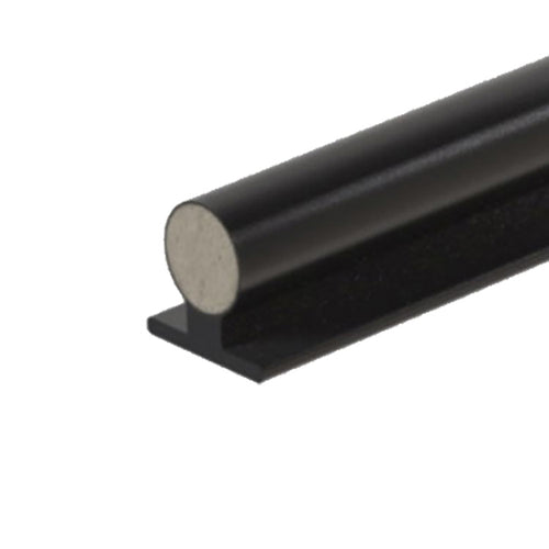 T-back Bulb Weatherseal, Foam Filled .270 x .250 Weatherstrip - Black - T-back Bulb Weatherseal, Foam Filled .270 x .250 Weatherstrip - Black