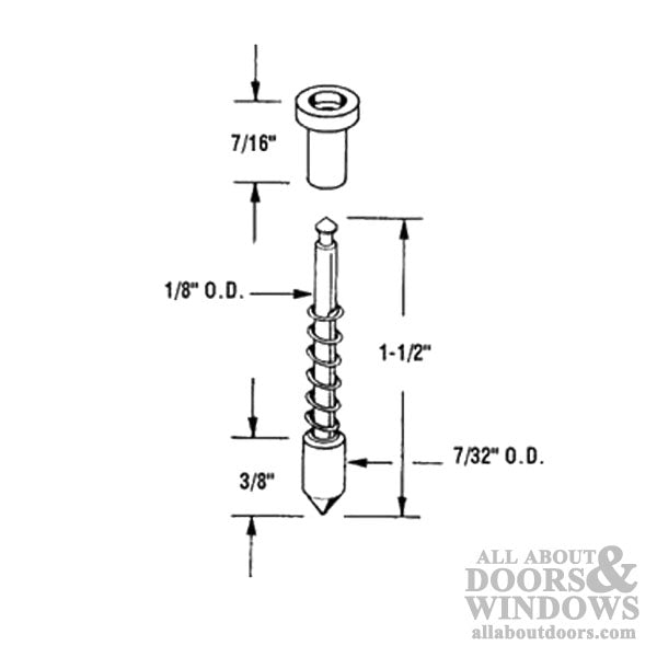 Spring Loaded Plunger Latch 1-1/2