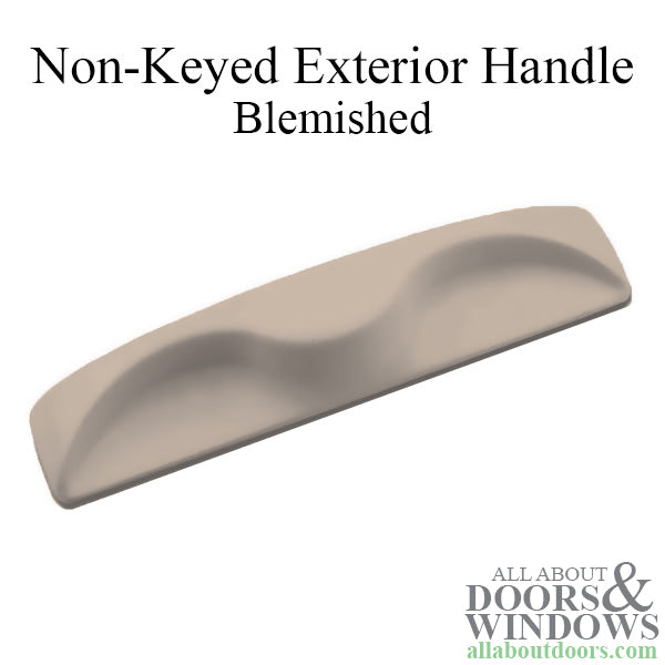 Non-Keyed Exterior Handle for Sliding Door, Blemish - Tan - Non-Keyed Exterior Handle for Sliding Door, Blemish - Tan