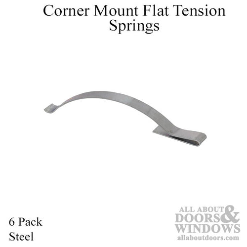 Corner Mount Flat Tension Spring for Sliding Window Screen Channels - Corner Mount Flat Tension Spring for Sliding Window Screen Channels