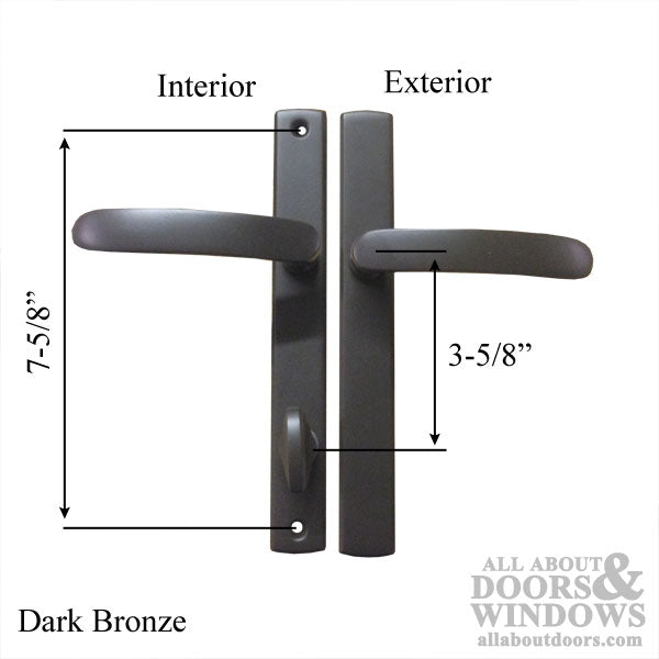 Allegro Lever, Inactive Trim Hardware, Passive Door - 4146 - Dark Bronze - Allegro Lever, Inactive Trim Hardware, Passive Door - 4146 - Dark Bronze