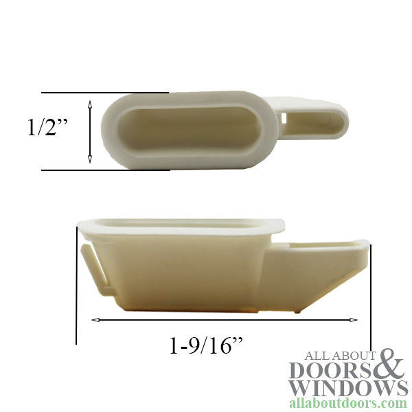 Lock Slot insert, Visions 2000 Single Hung Vinyl Window - Lock Slot insert, Visions 2000 Single Hung Vinyl Window