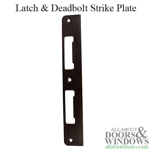 Hoppe Latch & Deadbolt Strike, Matte Black - Hoppe Latch & Deadbolt Strike, Matte Black