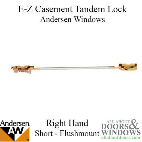 Andersen Window Short/Tandem Lock, Flushmount, E-Z Casement RH - Andersen Window Short/Tandem Lock, Flushmount, E-Z Casement RH