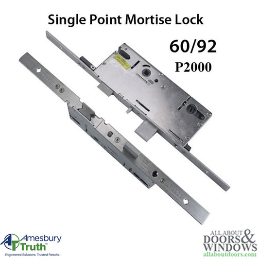 20mm P2000 Active 60/92 SPL Mortise Lock Body, American Version Gearbox