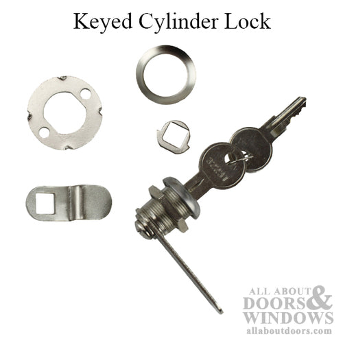 KEYED CYLINDER LOCK  1/4 inch OFFSET - 5/8 inch cylinder - KEYED CYLINDER LOCK  1/4 inch OFFSET - 5/8 inch cylinder