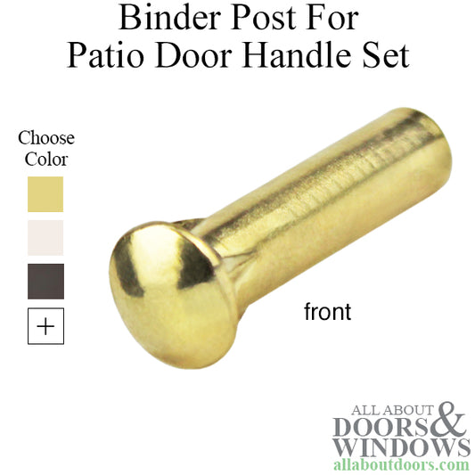 Screw Receiver / Binder Post for Patio Door Handle Set Trim Handle Set