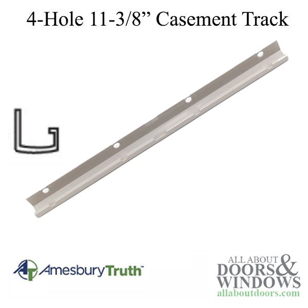 Track, 11-3/8, 4 Hole, #30473, Wood Casement Window - Coast Gard - Track, 11-3/8, 4 Hole, #30473, Wood Casement Window - Coast Gard