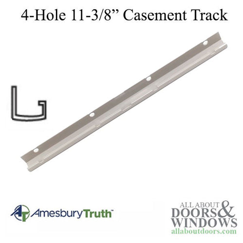 Track, 11-3/8, 4 Hole, #30473, Wood Casement Window - Coast Gard - Track, 11-3/8, 4 Hole, #30473, Wood Casement Window - Coast Gard