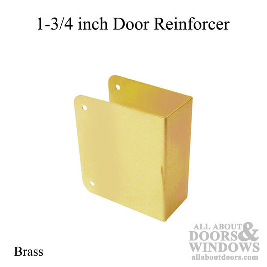 Door Reinforcer - Blank - 1-3/4 Door - Brass